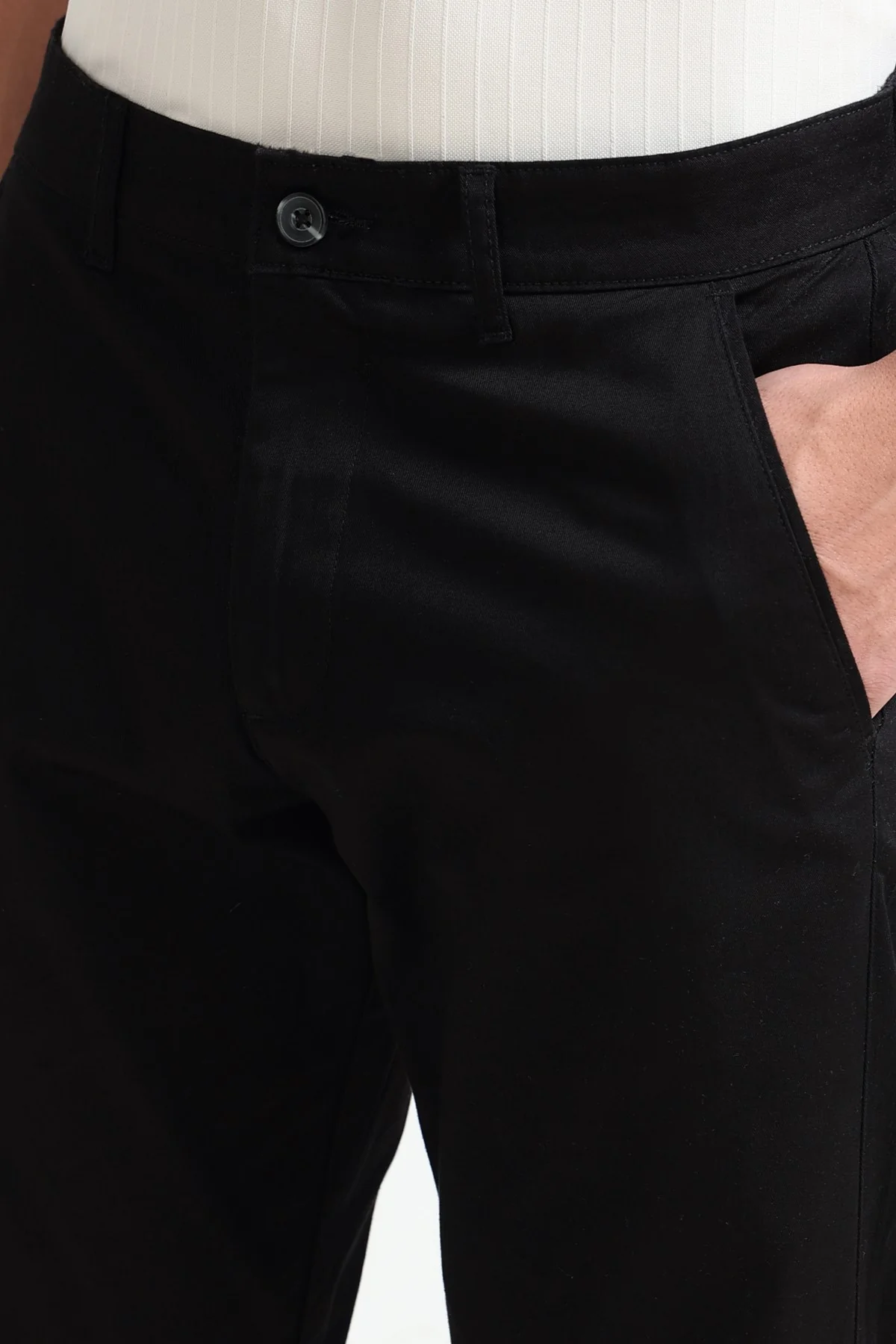 Ownd Black Casual Regular Fit Fit Casual Trousers - Image 3