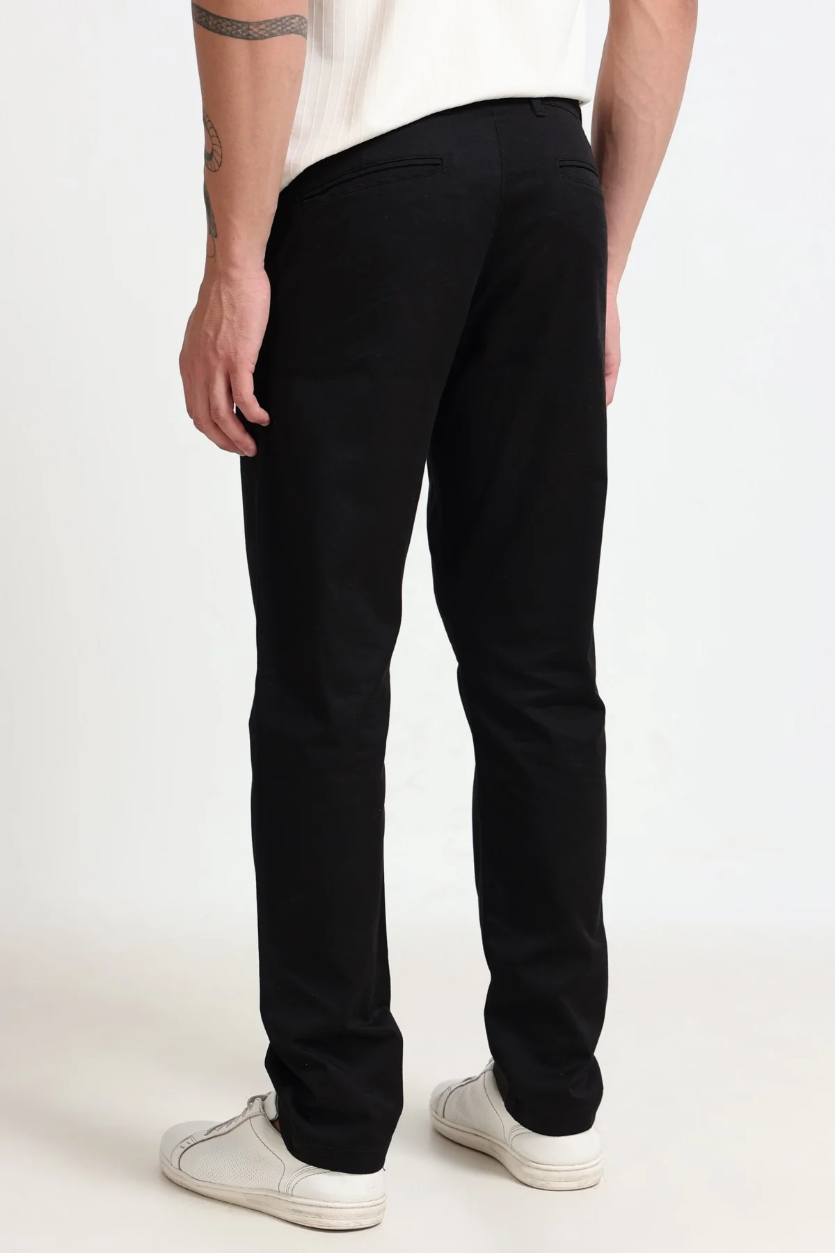 Ownd Black Casual Regular Fit Fit Casual Trousers - Image 4