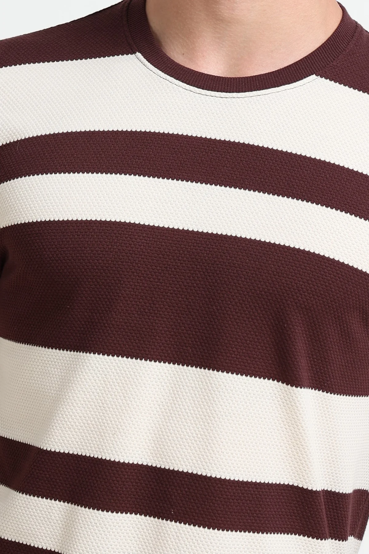 Ownd Brown Casual Regular Fit Fit T-Shirts - Image 3