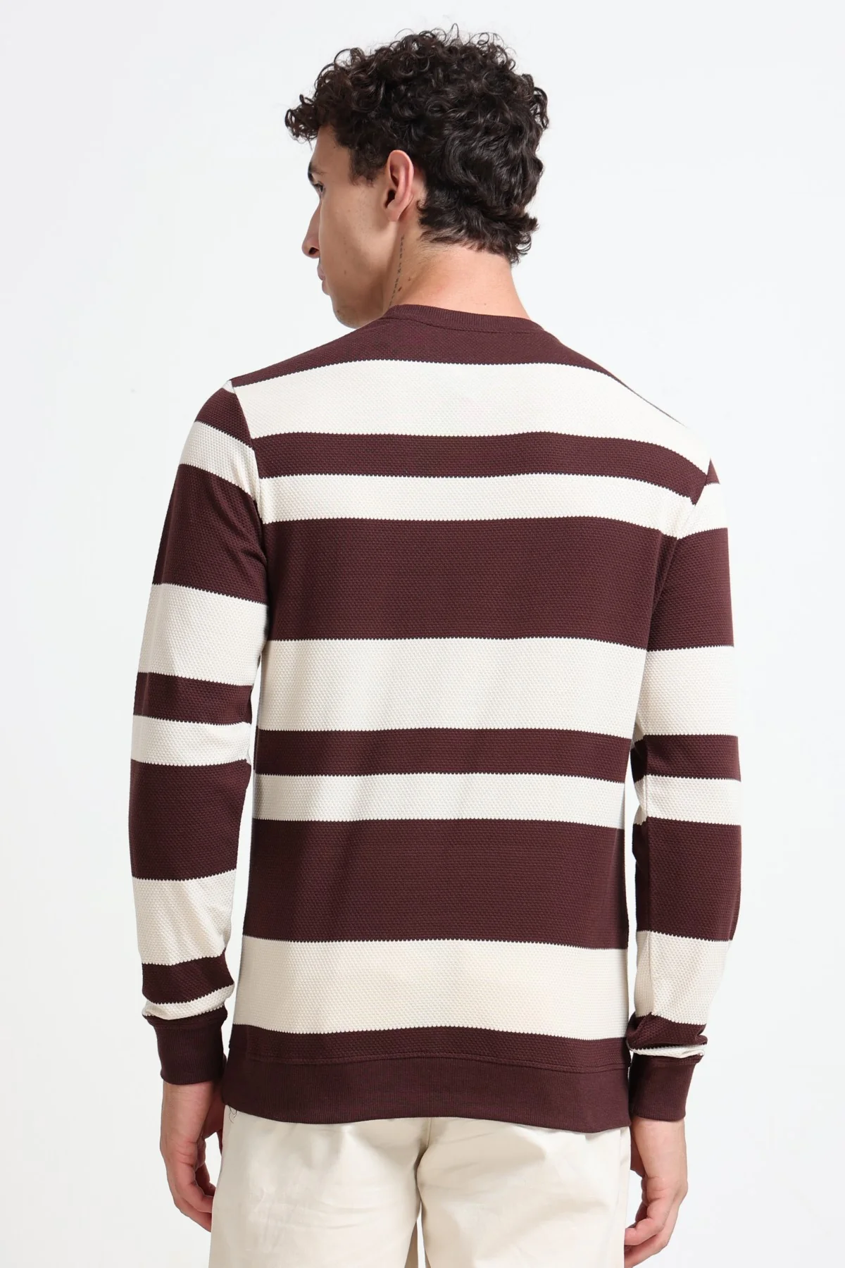 Ownd Brown Casual Regular Fit Fit T-Shirts - Image 5