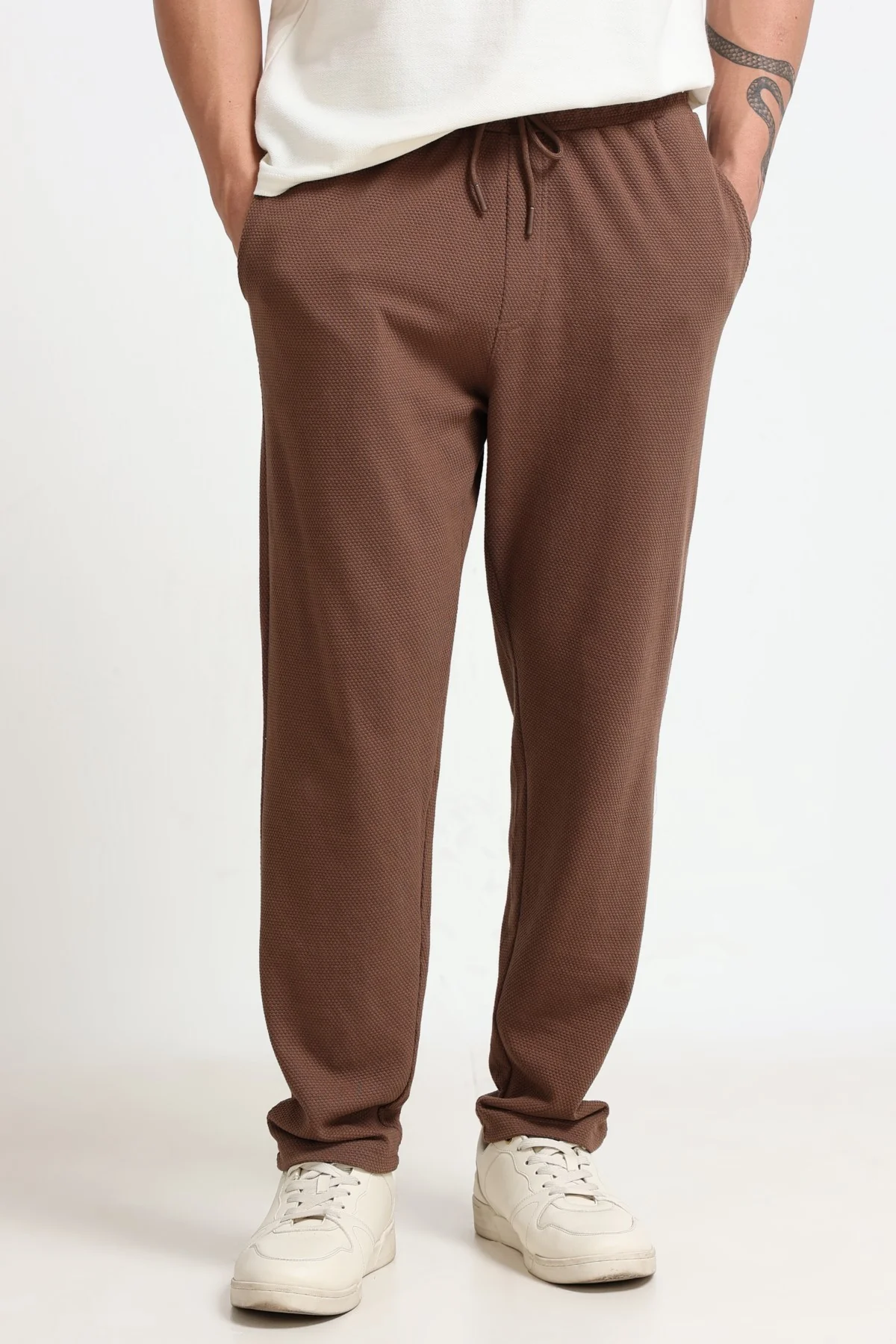 Ownd Brown Casual Regular Fit Fit Track Pants - Image 2