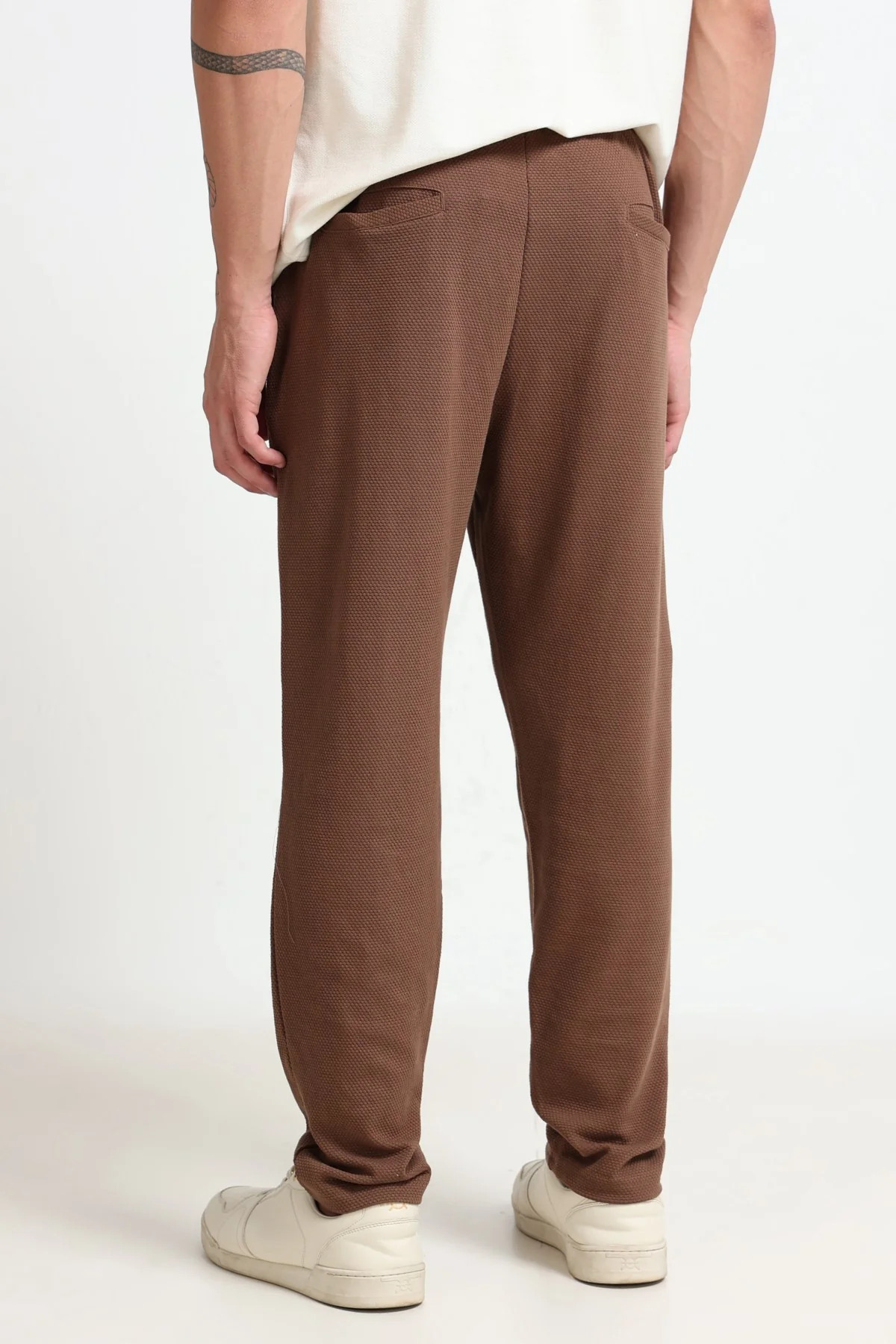 Ownd Brown Casual Regular Fit Fit Track Pants - Image 4