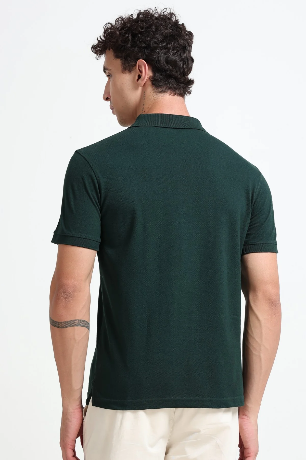 Ownd Green Casual Regular Fit Fit T-Shirts - Image 5