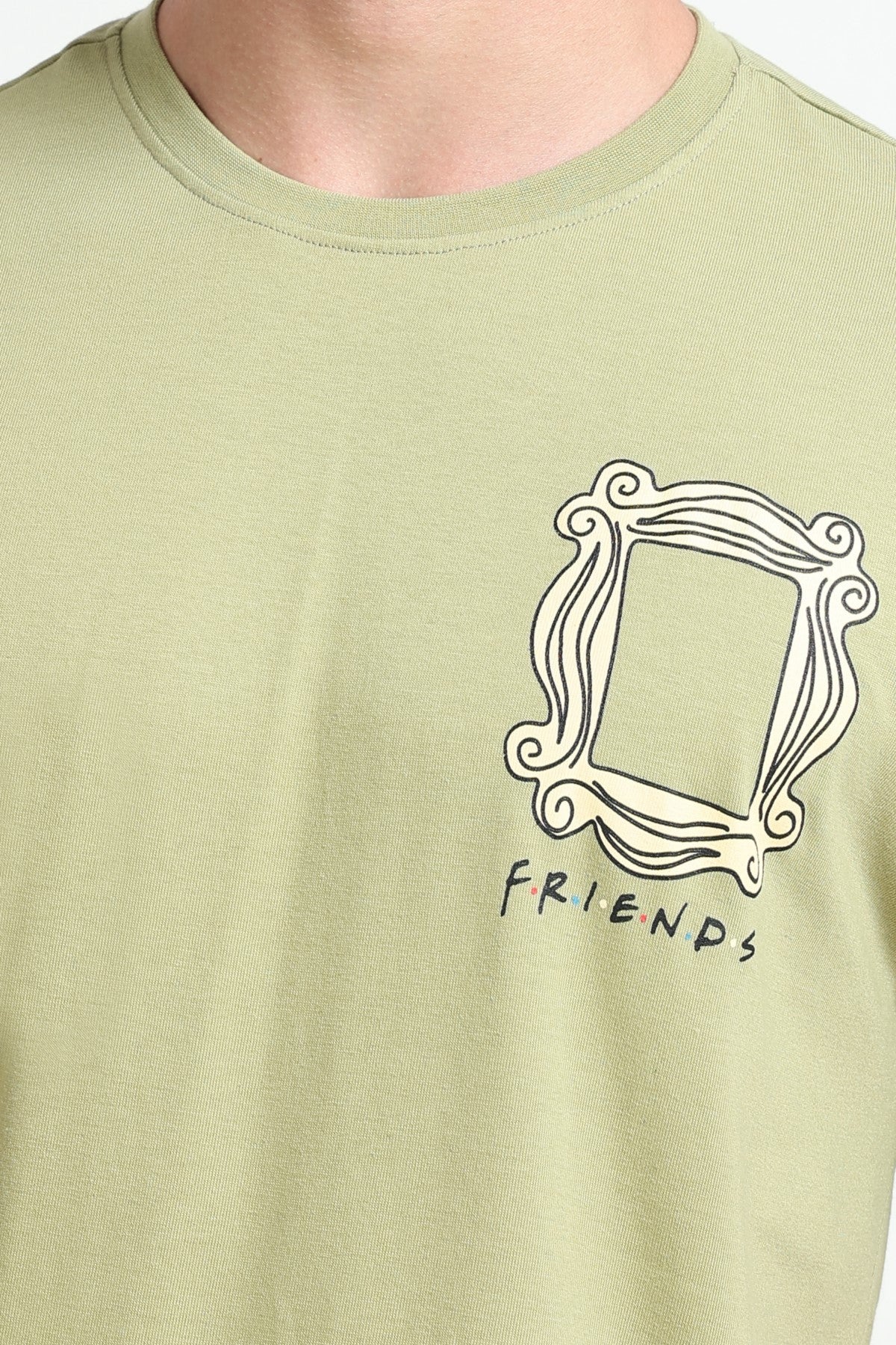 Ownd Light Green Casual Oversized Fit Fit T-Shirts - Image 3