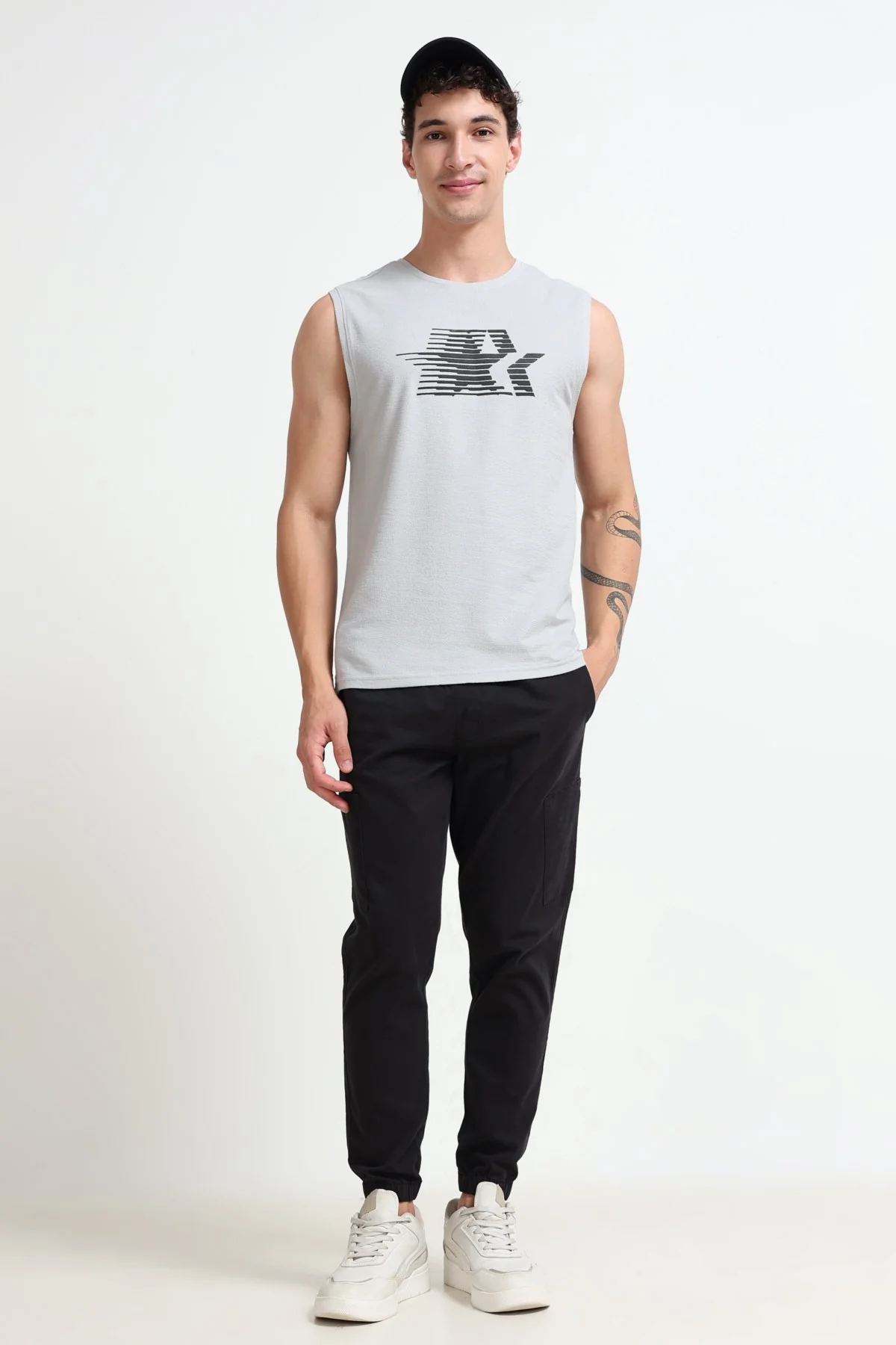 Ownd Light Grey Casual Regular Fit Fit Vests - Image 6
