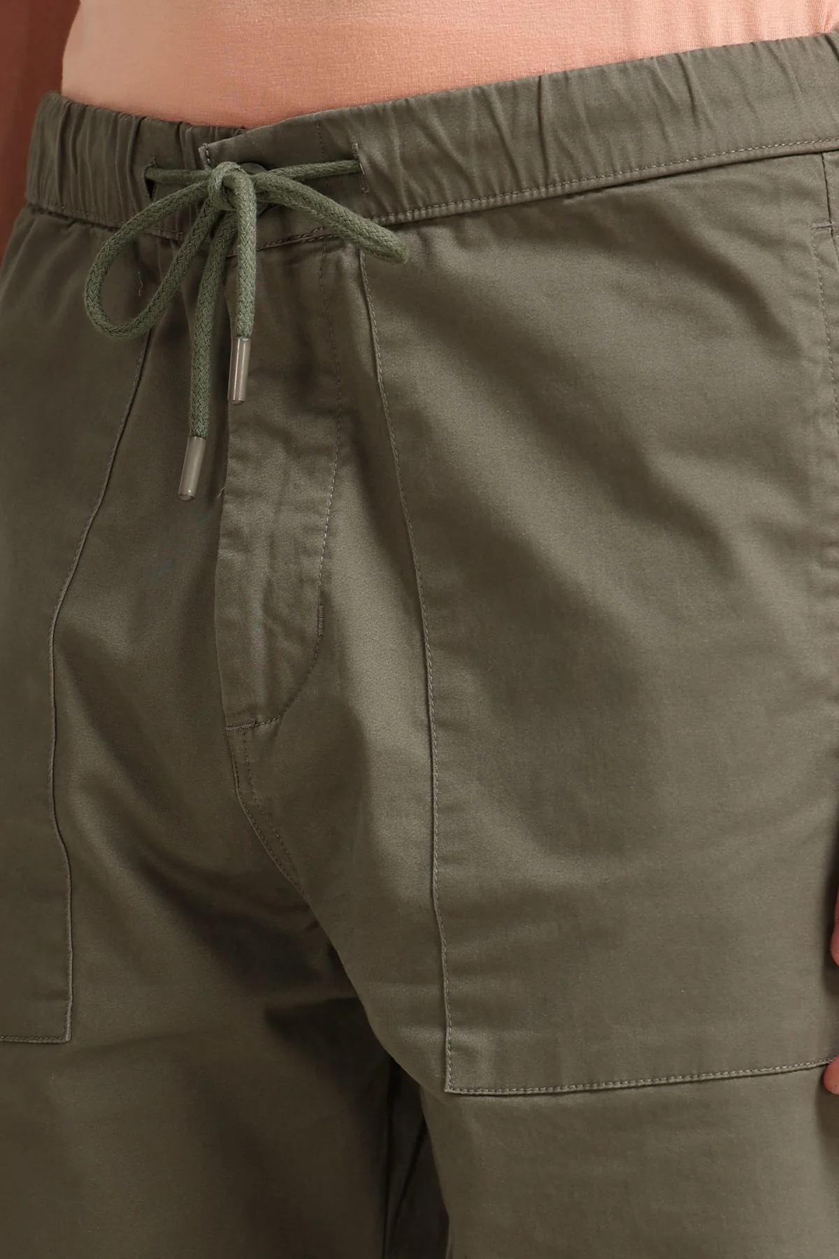 Ownd Olive Casual Regular Fit Fit Casual Trousers - Image 3