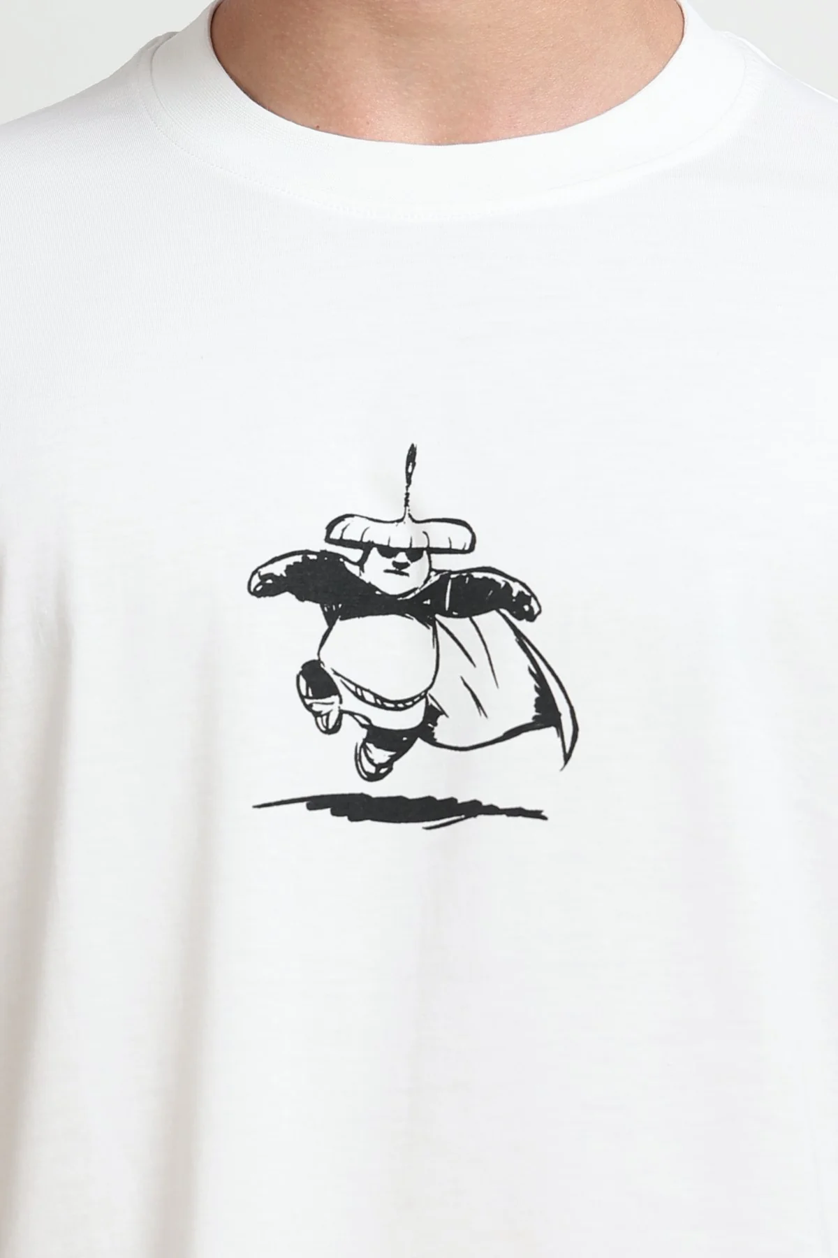 Ownd White Casual Oversized Fit Fit T-Shirts - Image 3