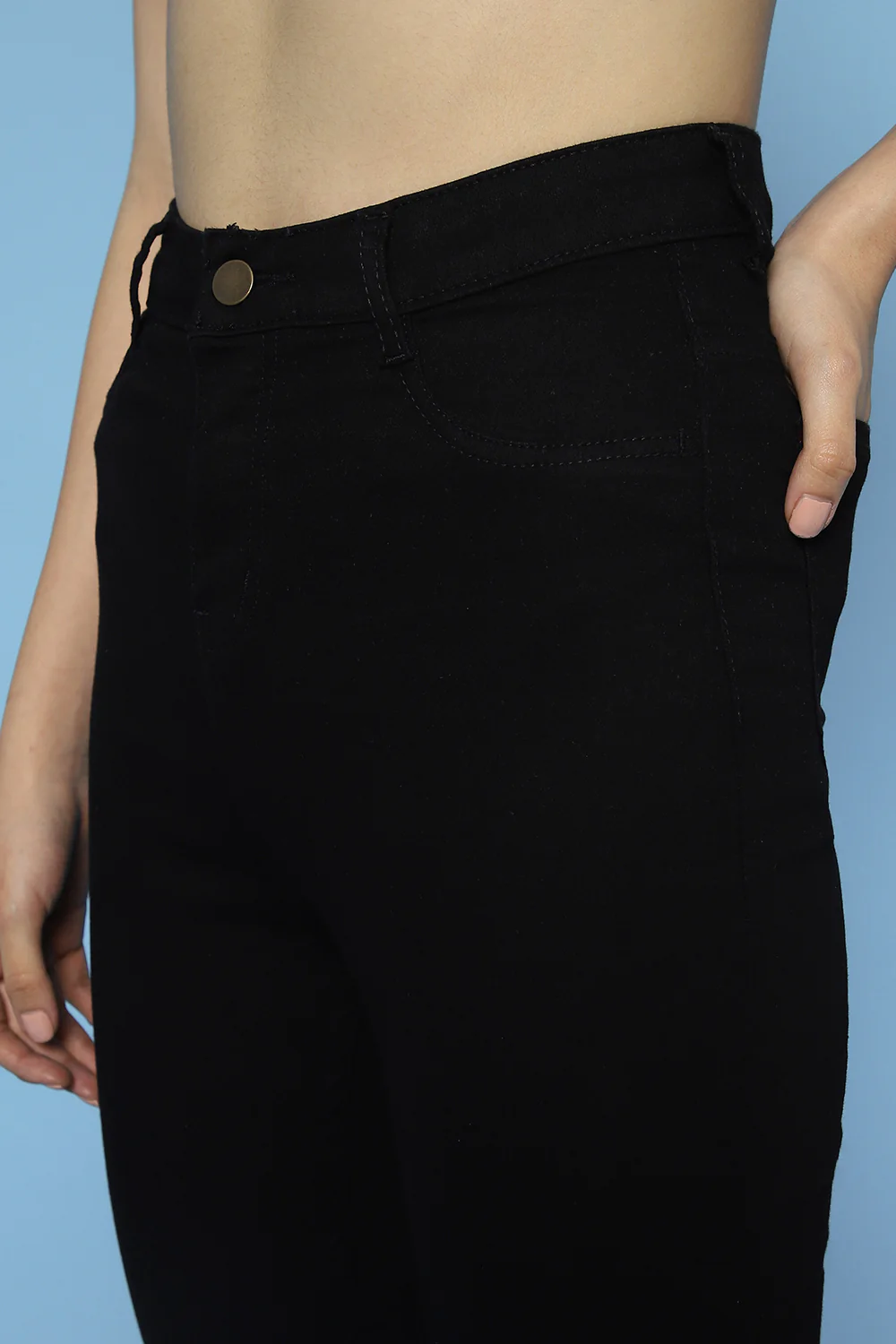Pantaloons Black Casual Regular Fit Fit Pants - Image 5