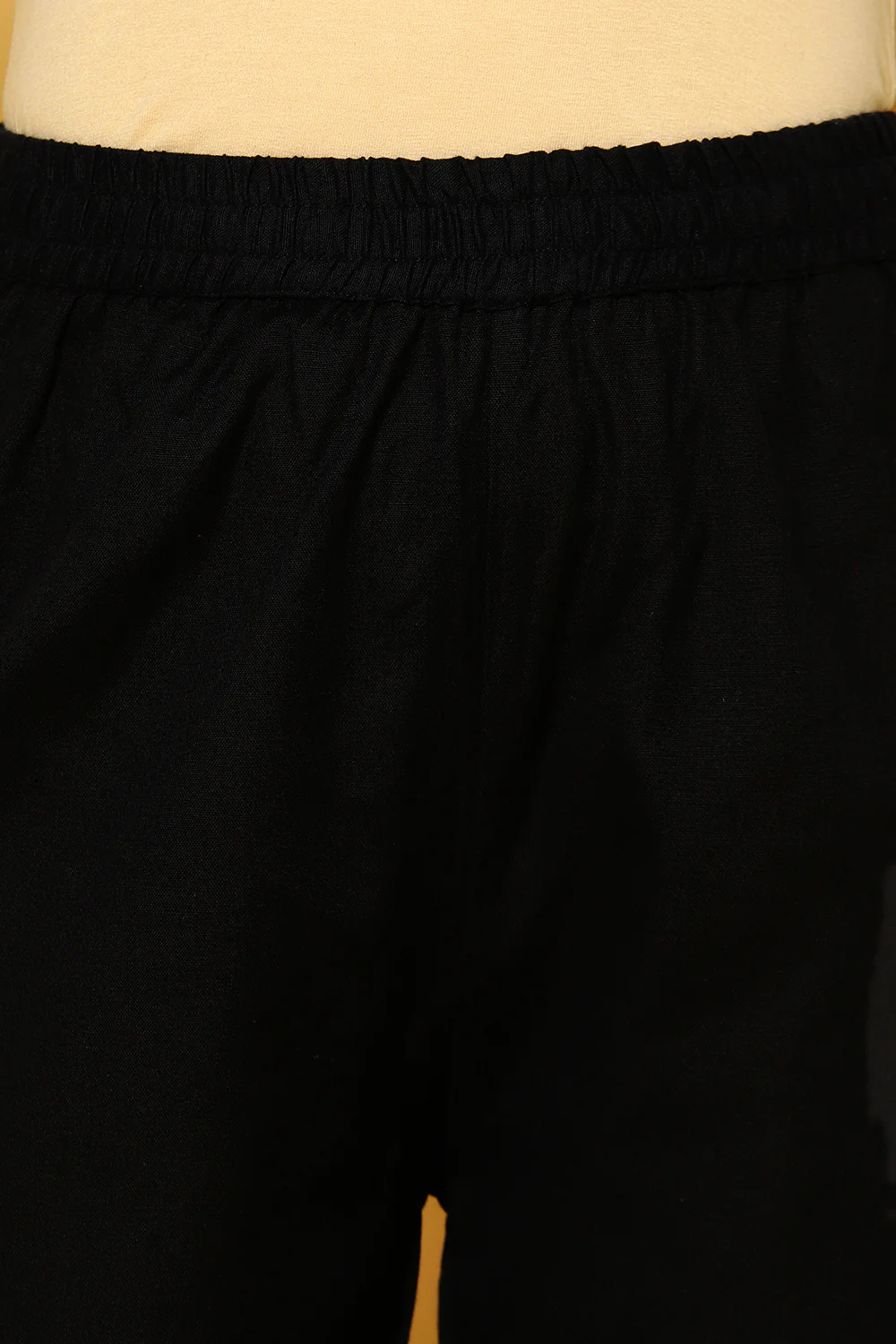 Pantaloons Black Casual Straight Fit Fit Palazzo - Image 5