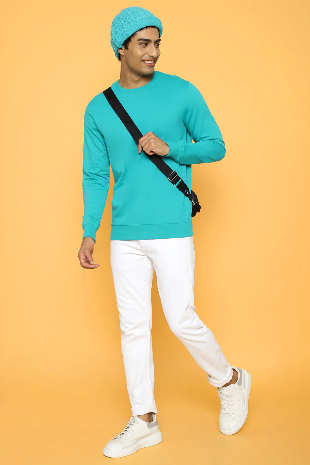Pantaloons Green Casual Regular Fit Fit Sweatshirt