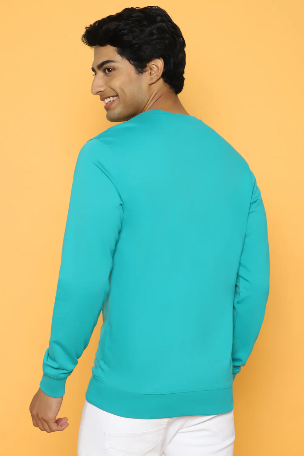 Pantaloons Green Casual Regular Fit Fit Sweatshirt - Image 3