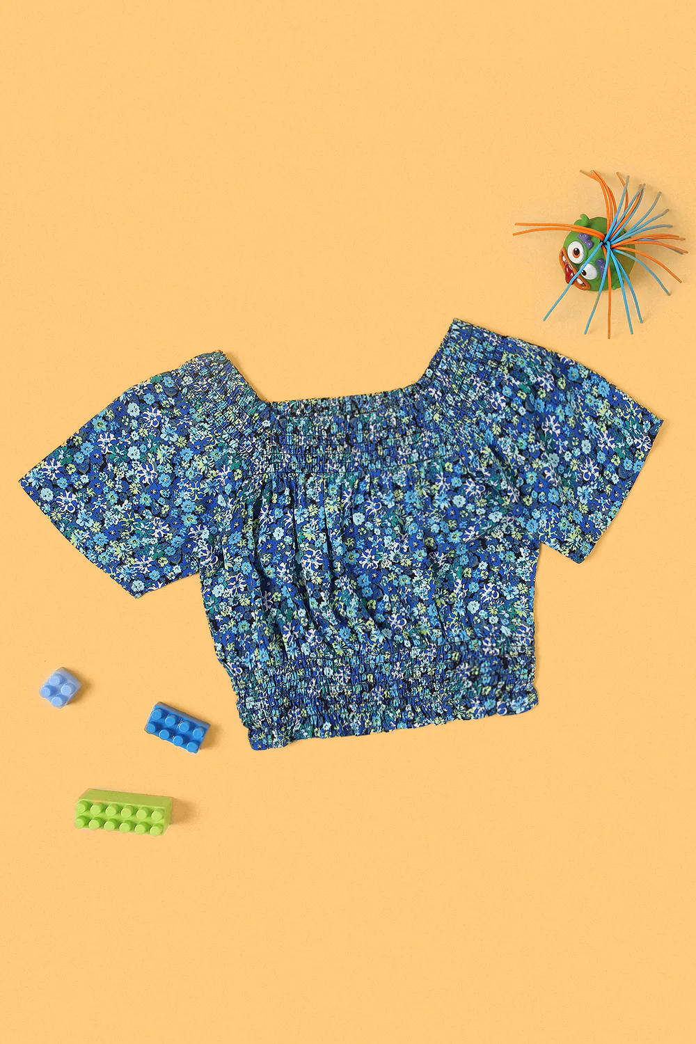 Pantaloons Medium Blue Casual Regular Fit Fit Top