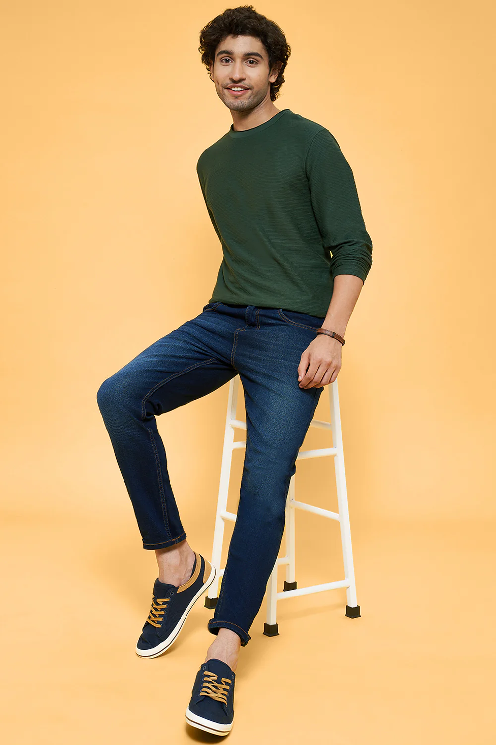 Pantaloons Medium Blue Casual Slim Fit Fit Jeans - Image 5