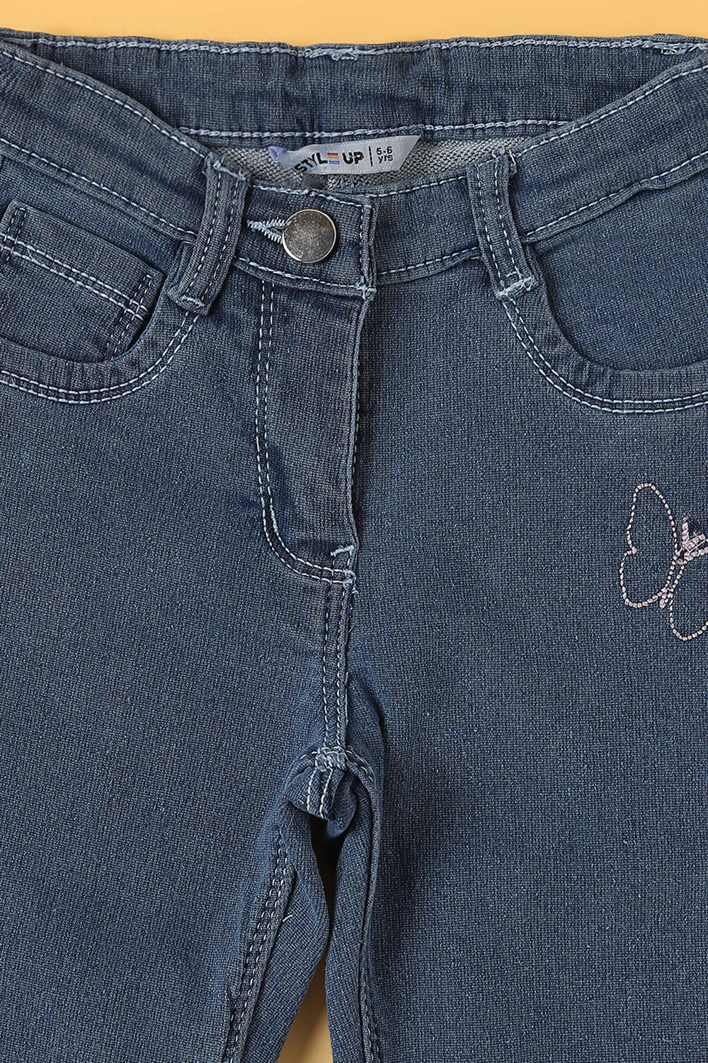 Pantaloons Navy Casual Regular Fit Fit Jeans - Image 4