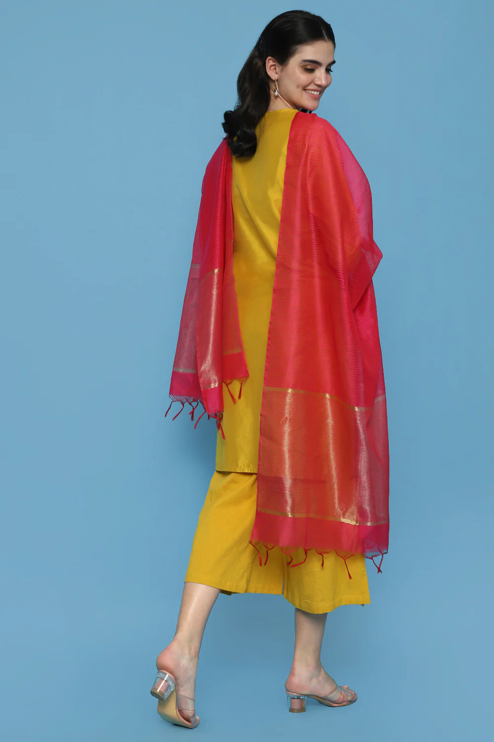 Pantaloons Pink Casual  Fit Dupatta - Image 3