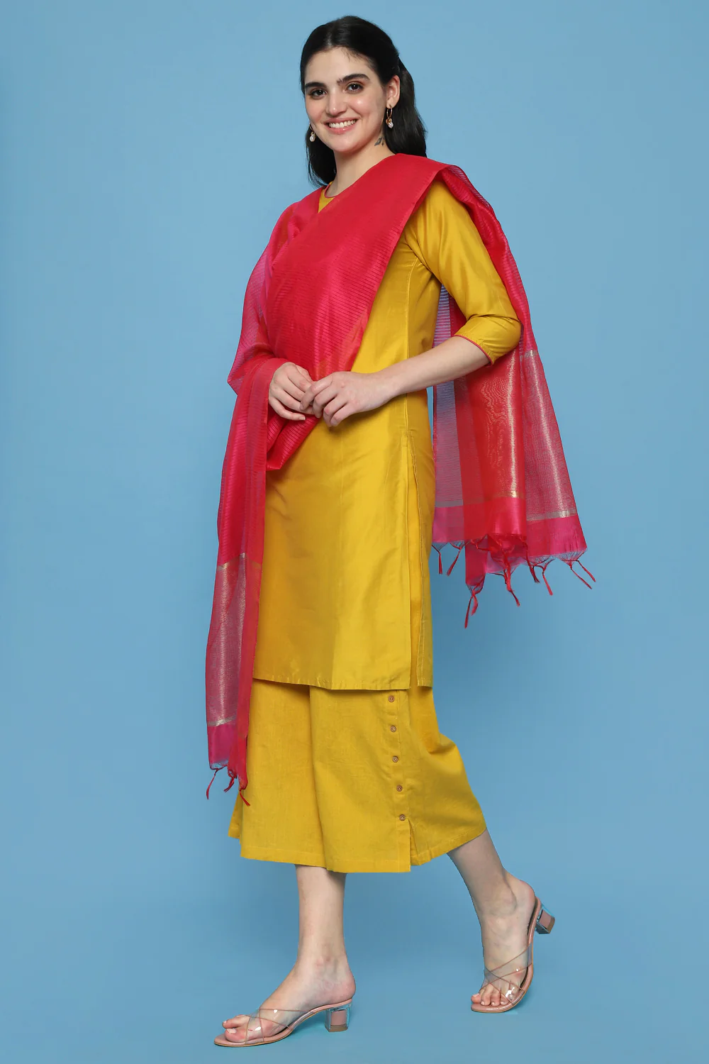 Pantaloons Pink Casual  Fit Dupatta - Image 4